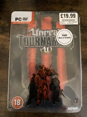 UNREAL TURNIER III 3 FPS - PC DVD - 2007 EPIC GAMES STEELBOOK LIMITED EDITION