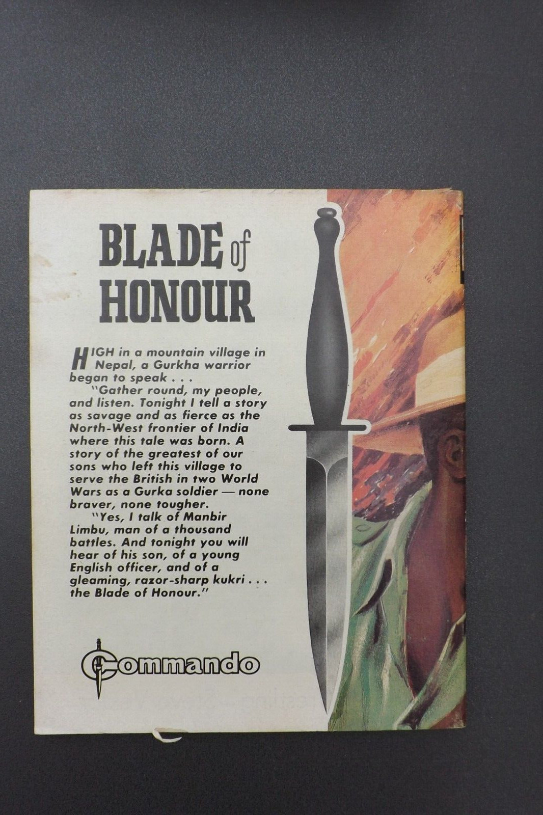 COMMANDO COMIC WAR STORIES IN PICTURES No.1131 BLADE OF HONOUR GN2054