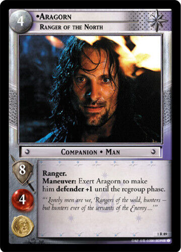 LOTR: Aragorn, Ranger des Nordens [mäßig gespielt] Gemeinschaft des Rings Lo - Bild 1 von 1