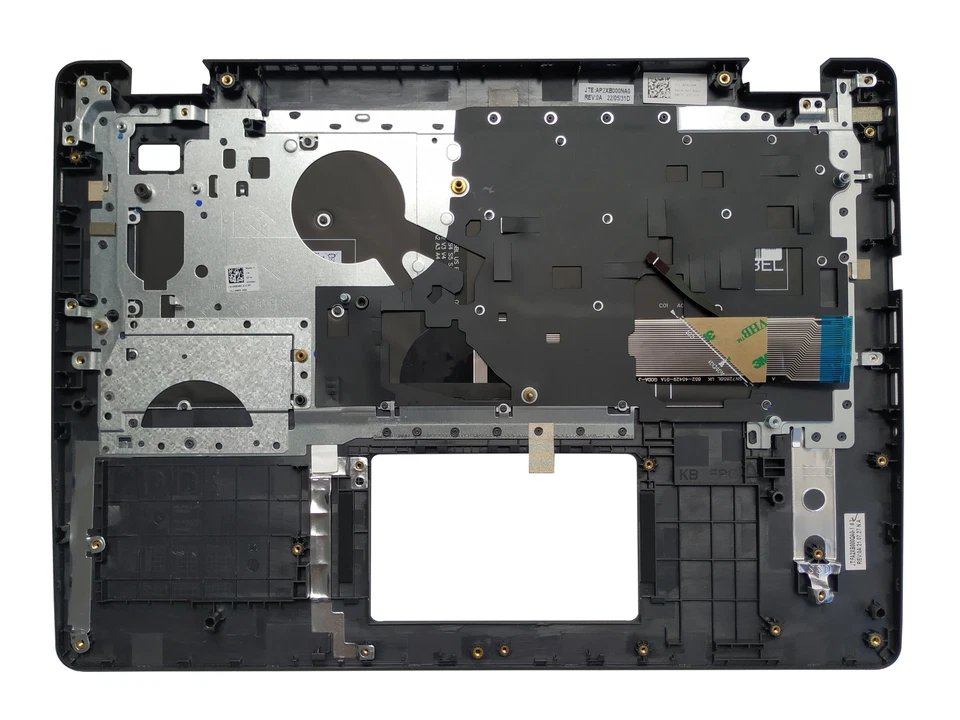 英语 西班牙语键盘 适用于戴尔 Vostro 3400 3401 3405 Palmrest COVER 0TV7CN — 第 2/4 张图片