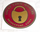 Vintage lawn mower decals, Locke,  never been used,