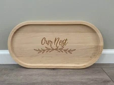 BRAND NEW - Our Nest - Oval Charcuterie/cheese board 20 X 9"