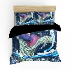 Single Double Queen King Bed Quilt Doona Duvet Cover Set Demon Slayer Anime