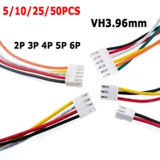 VH3.96mm Connector Electronic Wire 2P 3P 4P 5P 6Pin Single End Plugs Cable 30cm