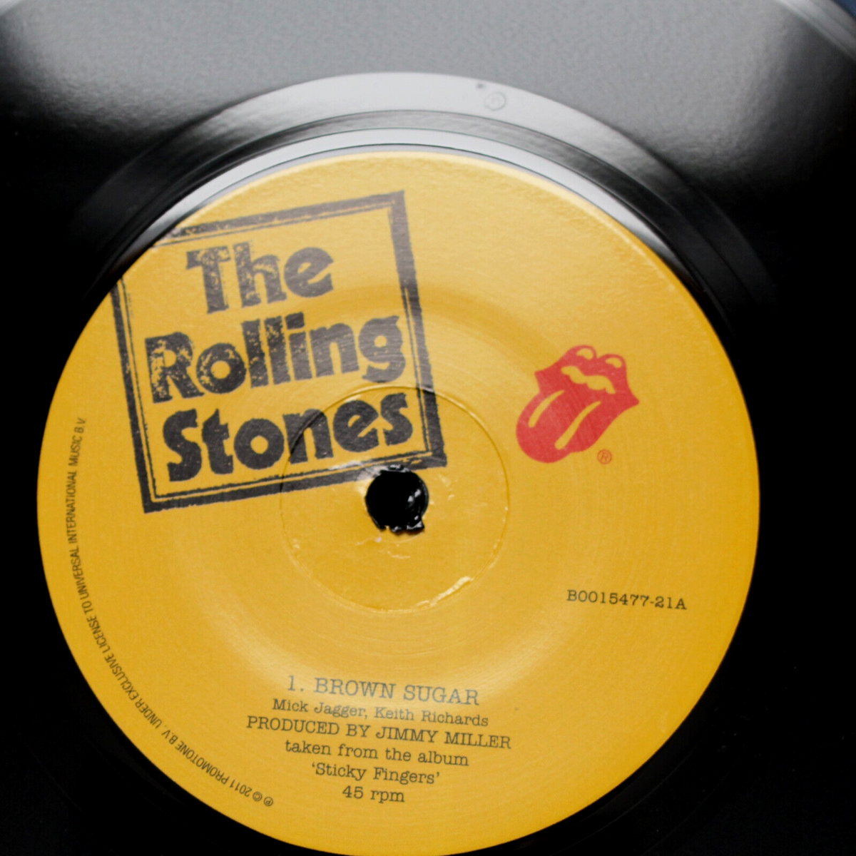 ANDY WARHOL NUMBERED EDITION ART COVER THE ROLLING STONES BROWN