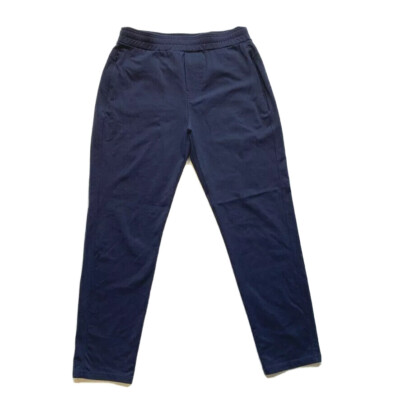 Public Rec All Day Every Day Pants Nylon Stretch Elastic Waist Jogger Blue 34/32
