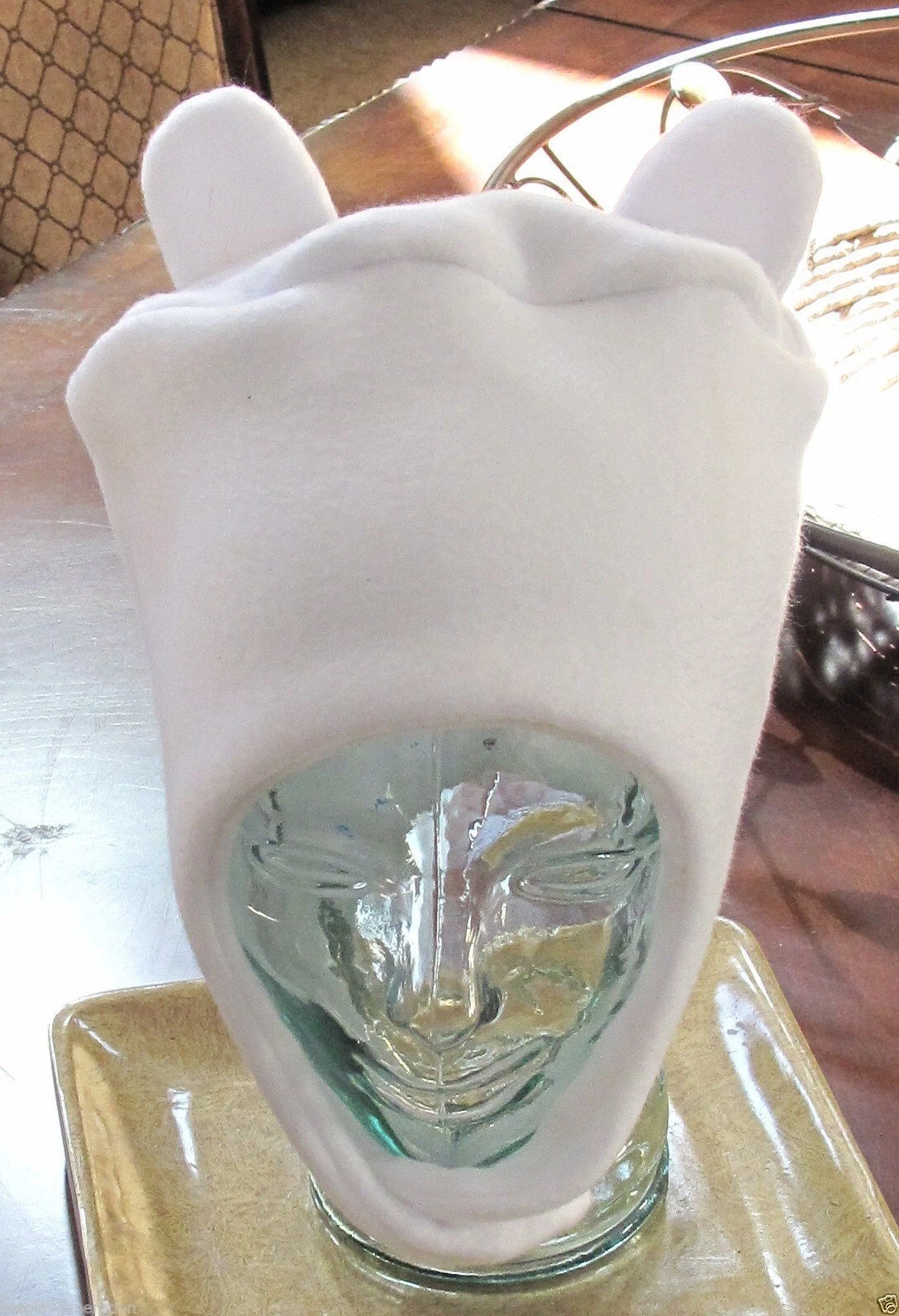 Cosplay Finn White Fleece Ear Flap Hat in 7 sizes