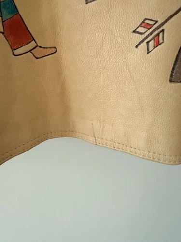 VTG 80s Ralph Lauren Country Hand Painted Leather Jacket Authentic Dry Goods USA image 17