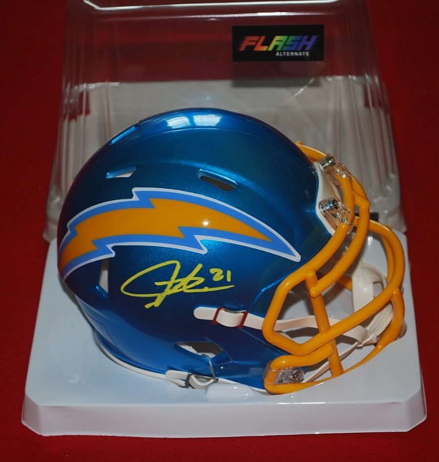 LaDainian Tomlinson Autographed Signed San Diego Chargers Chargers FLASH Mini Helmet Beckett 1W617426 