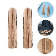 5 Pcs Garden Decorative Firewood Log Sticks for Birch Logs Fireplace