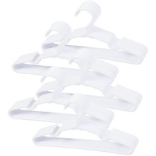50 pcs White Baby Nursery Closet Hangers,Non-Slip Laundry Infant Pant Hanger ...