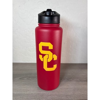 NEW! Logo Brands USC Trojans 34oz Steep and Repeat Quencher Tumbler Red Powder