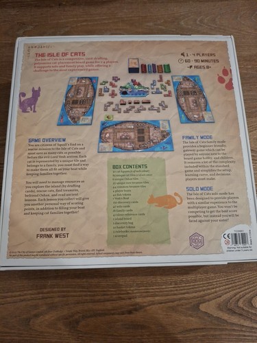 Die Insel der Katzen Familien Brettspiel alle Figuren enthalten vollständig im Karton - Bild 2 von 8