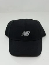 New Balance Unisex 6 Panel Performance Cap V2 Hat One Size Black LAH51007