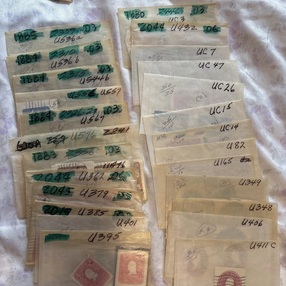 USPS Cut Corners (68 Envelopes) And Postal Cards, Used, Mint, Vintage, First DCs - Image 3 of 4