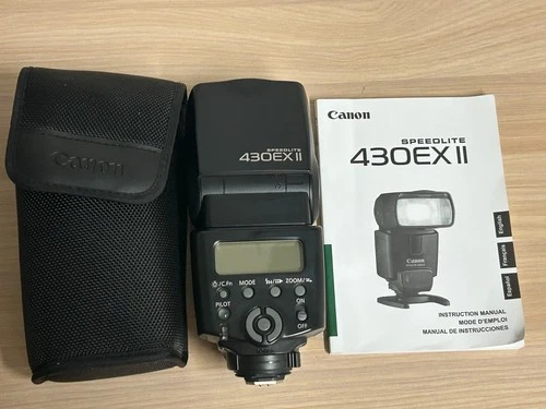 Canon Speedlite 430EX II Mount Flash - EX Cond. w/Manual and Case