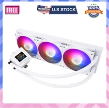 FW360 SE ARGB White-AIO CPU Liquid Cooler,IPS LCD Screen with 320*240 Resolution