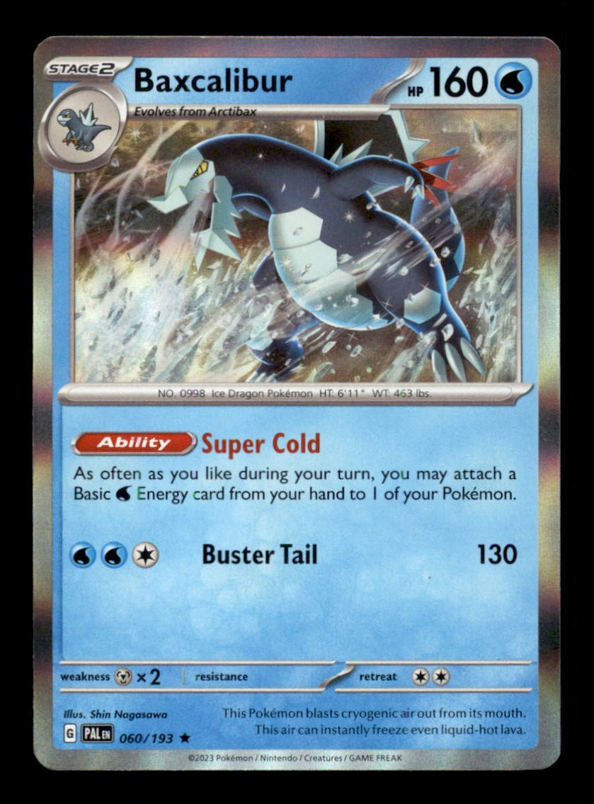 BAXCALIBUR 060/193 - HOLO R - PALDEA EVOLVED - NM/M