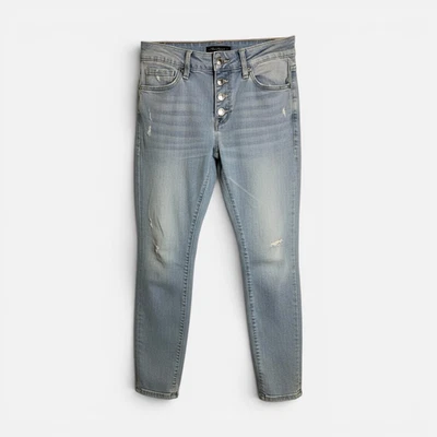 Mavi Damen Jeans Lexy Mid-Rise,Super Skinny Lt Sky Destroyed Glam Blau, W26 L27 - Bild 1 von 3