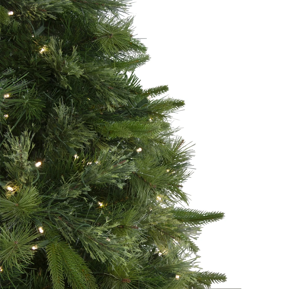 Northlight 4.5' x 37" Cashmere Pine Artificial Christmas Tree - Clear LED Lights - Image 4 of 4