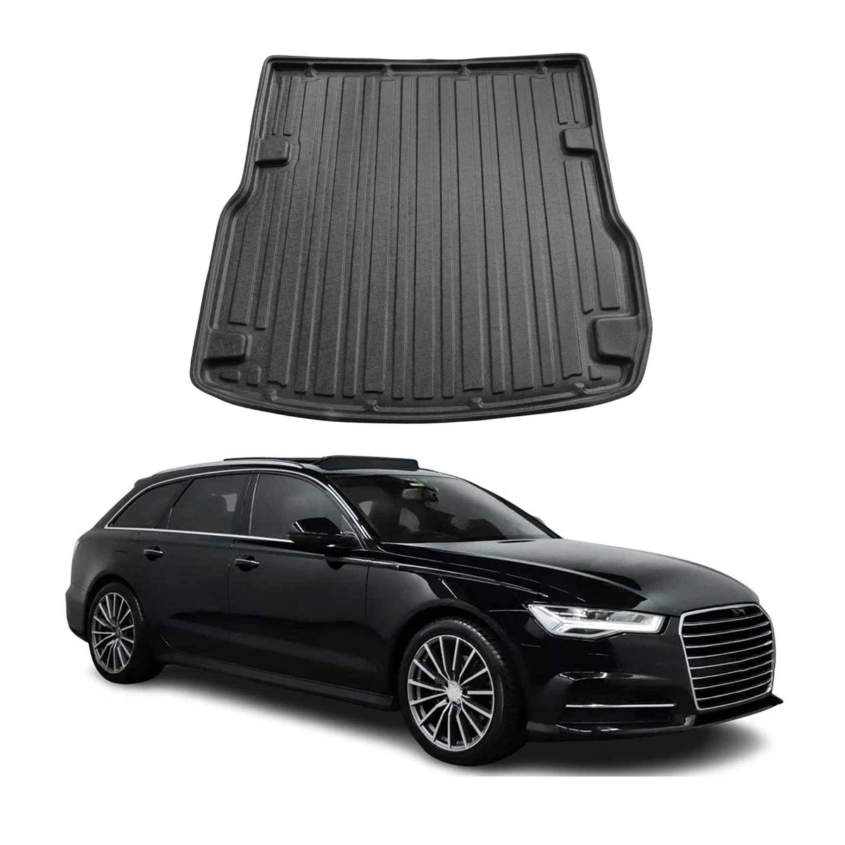WALSER Premium Boot Protector Compatible with Audi A6 C8 Avant/Allroad 2018-Today, 100% Customized Boot Protector - Made in EU