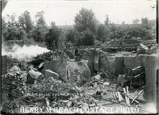 1900s Photo Sugar River Quarry NY Steam Drill Henry M Beach 5x7 Contact Print