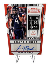 Jordan Mack 2020 Panini Contenders Draft Picks Draft Ticket Auto RC #307