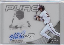 2014 Leaf Trinity Pure Auto Mike Papi #P-MP1 Auto 0f8