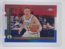 PAYTON PRITCHARD 2025-26 TOPPS CHROME RED WHITE BLUE REFRACTOR #18 Q4243