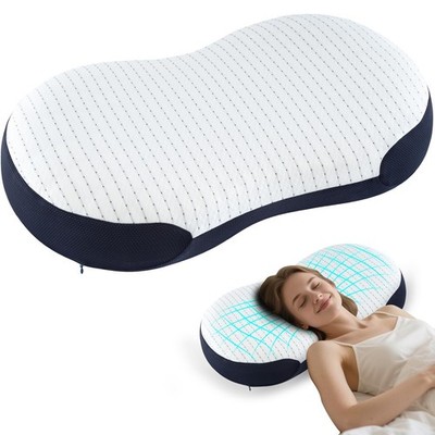 Memory Foam Pillow for Sleeping, Neck Bed Pillow for Side and Back Sleepers, ...