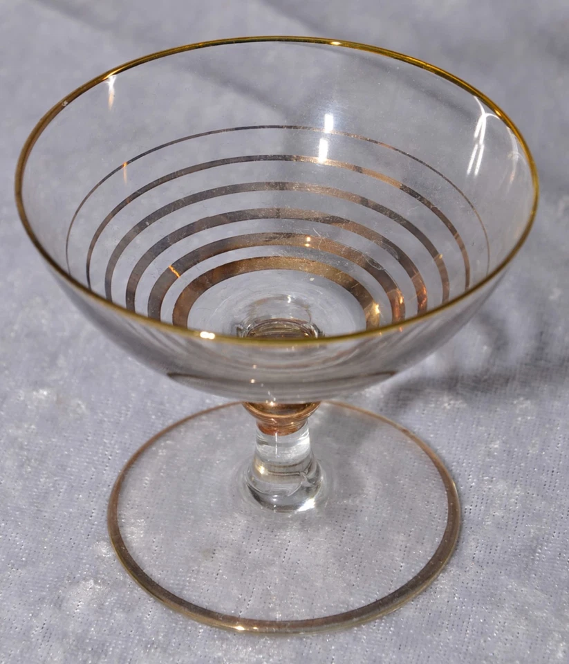 VintaGe 50er / 60er 4 Likörschalen Glas Likörgläser Eierlikörschalen Leckgläser - Bild 3 von 4