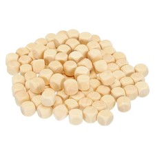 12mm Blank Wooden Dice, 100 Pack Unfinished Wooden Blocks Wood Cube Blocks