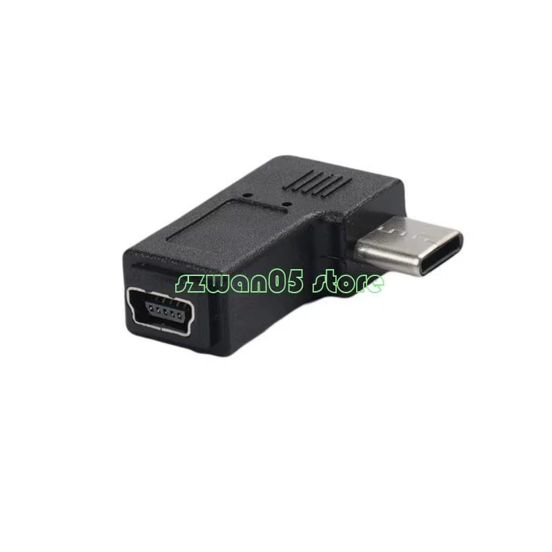 H7Be Mini USB a USB C Converter Da 90 Gradi Tipo C Maschio a Mini Adattatore Fem - Immagine 3 di 4