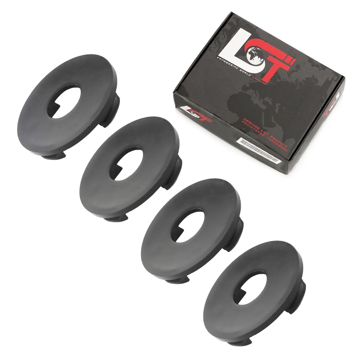 4X Hub Caps Wheel Caps Hub Cover Black Ø 55Mm For MAYBACH