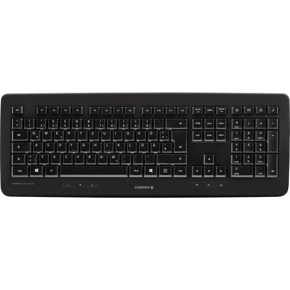Cherry DW 5100 Set Tastatur Maus Funk QWERTZ USB kabellos leise ergonomisch dpi - Bild 2 von 4