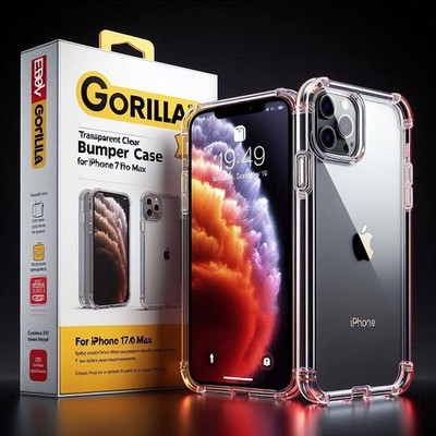 Gorilla Schutzhülle Bumper Case für iPhone 17 Pro Max 16 15 14 13 12 11 7 8
