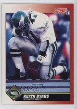 1991 Score Keith Byars #220 0z3d