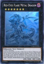 Yugioh! LP Red-Eyes Flare Metal Dragon - CORE-EN054 - Ghost Rare - Unlimited Edi