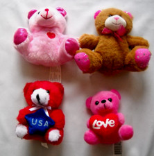 Lot-4- Teddy Bears 6"/5" Soft Plush Stiffed Animal