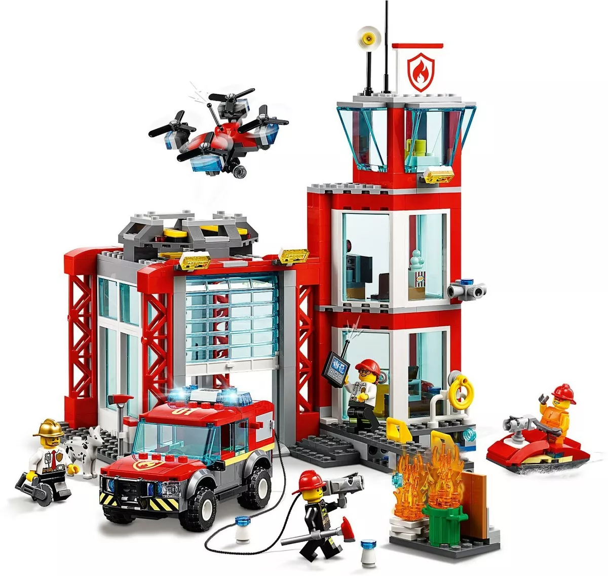 LEGO - VILLE - CASERNE DE POMPIERS | 60215 | NISB | LIVRAISON GRATUITE |  CAMION