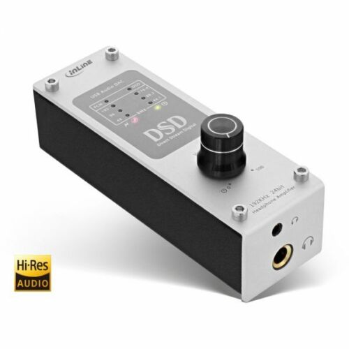 InLine AmpUSB HiFi HiRes Audio DSD Kopfhörerverstärker | USB Audio Konverter - Bild 1 von 3