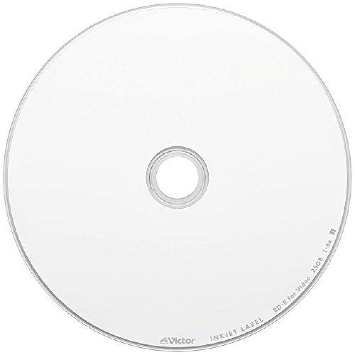 Victor JVC Blank Bluray VBR130RP50SJ2 25GB 6x BD-R 50 Disc Inkjet