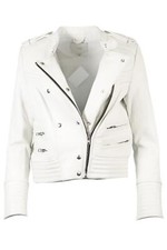 Iro Leather Biker Jacket Fr 40 Uk 12