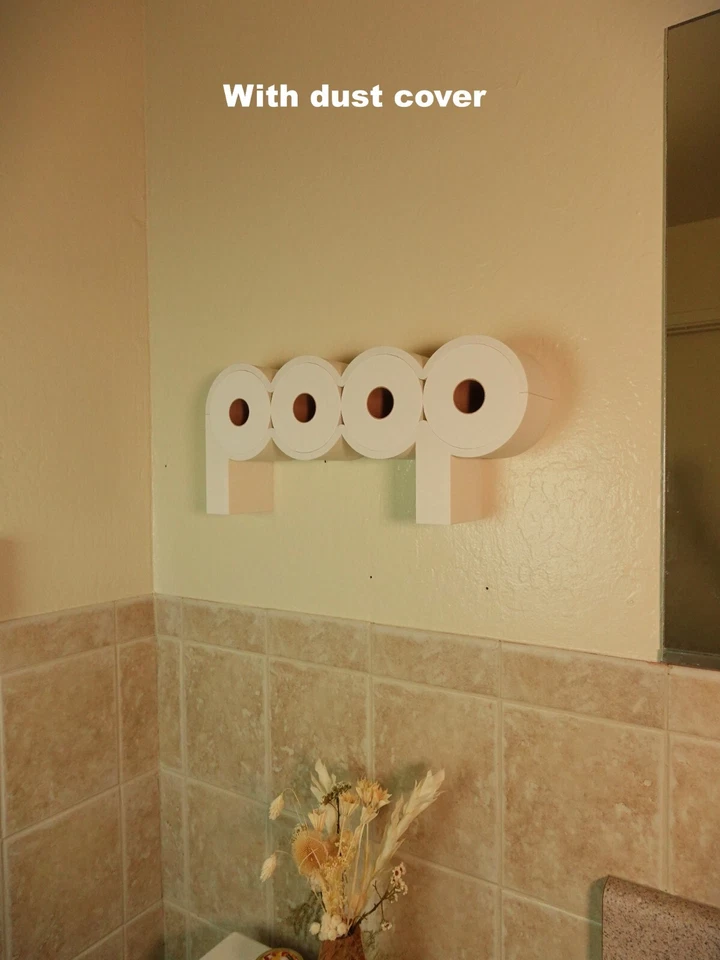 The POOP - Toilet Paper Holder, Functional and LOL Fun TP Shelf! - Image 2 of 4