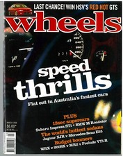 WHEELS car Magazine March 1998 Subaru Impreza WRX BMW 3-series Jaguar XJR