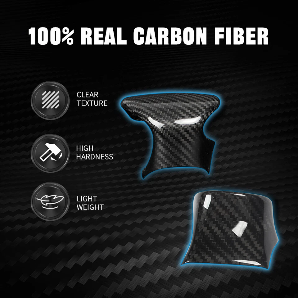 Cubierta de perilla de cambio de marchas de fibra de carbono seca apta para Lexus ES 250 300h UX 200 250h Foto 2 de 4