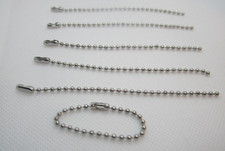 #6 six SILVER Metal Bead Ball Connector Clasp...