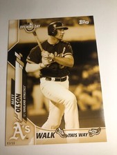 2020 Topps Opening Day Walk This Way Jumbo 5x7 Matt Olson A's 01/10