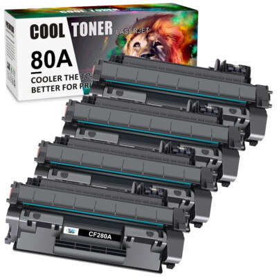 4PK CF280A Toner For HP 80A Laserjet Pro 400 M401a M401dn M401dw MFP M425dn