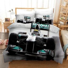 3D F1 Black Racing Car Quilt Cover Set Bedding Sets Pillowcases 64